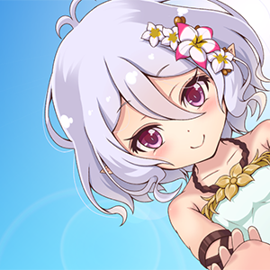 【「主さま、泳ぎましょう。」】